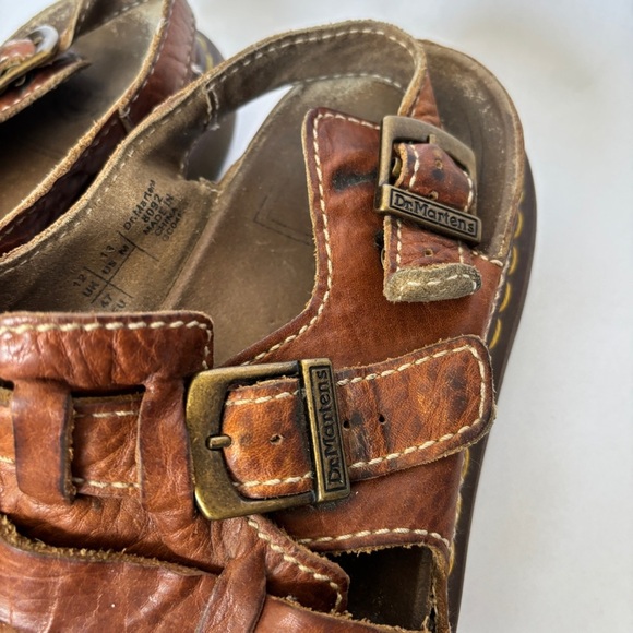 Dr. Martens Mens vintage 8092 Brown Leather chunky Y2K Fisherman Sandals size 13 main image 6